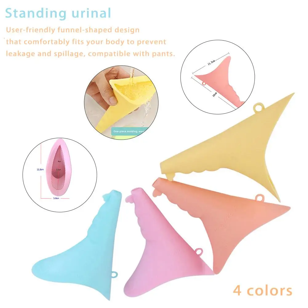 Портативная Женская мочалка многоразовая Мягкая силиконовая подставка Воронка