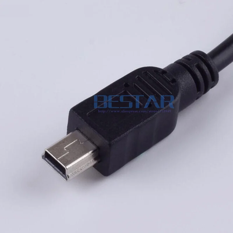 Белый и черный 100 см 1 м 3 фута штепсельная вилка постоянного тока USB 2 0 для мини А