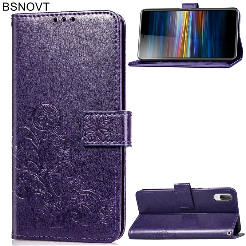 

For Sony Xperia L3 Case Soft Silicone Leather Wallet Filp Case For Sony Xperia L3 Cover For Sony Xperia L3 Phone Bag Case BSNOVT