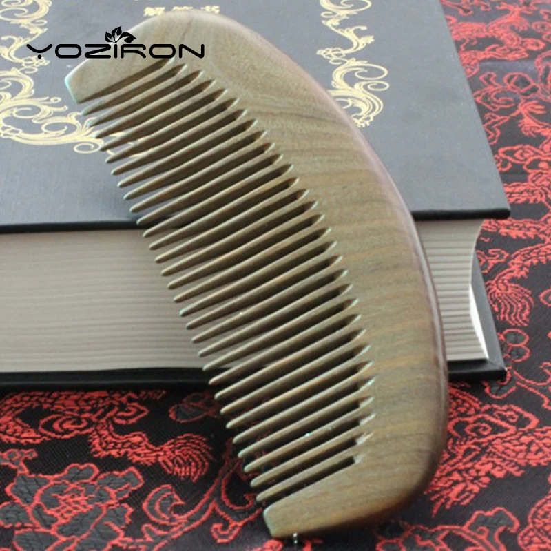Натуральные Золотые сандаловые гребни расческа деревянный гребень с широкими