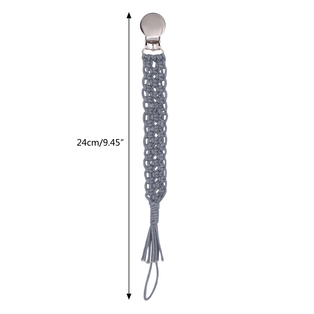 Ручная работа вязанная крючком Детская Соска с зажимом на цепочке винтажная