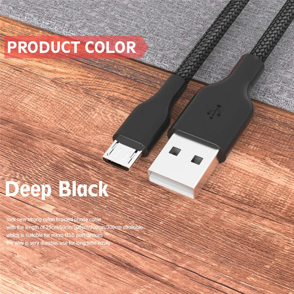 Кабель Micro USB для быстрой зарядки Huawei зарядного устройства Microusb Samsung S7 Xiaomi Redmi Note5