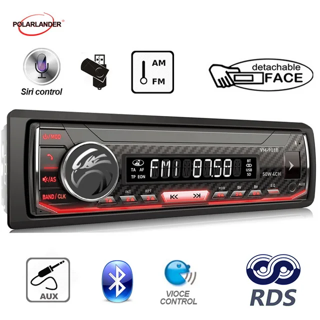 Siri Assistant bluetooth 1 din AM/FM/RDS радио Автомобильный мультимедийный плеер авторадио радио Поддержка Android 7,0 или выше