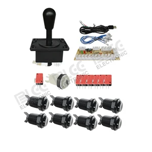 7 Jamma аркадный Шкаф DIY Kit Нулевая задержка USB аркадный контроллер для подключения к ПК Джойстик в американском стиле 4/8 кнопки - Цвет: 7