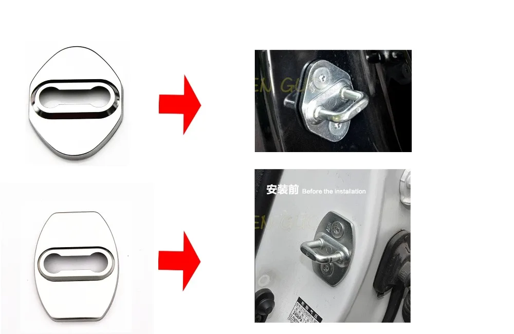 Украшение для дверного замка наклейка на крышку из нержавеющей стали чехол