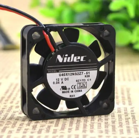 Nidec ультратихий вентилятор охлаждения 2 провода 40*40*10 4 см 12 В 0 04a|quiet cooling fan|cooling