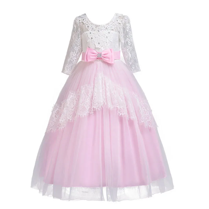 Girls dress princess dresses Lace New Year Clothes for girls Show costume Party Wears kids clothing chilren Tutu Formal DRESS | Детская