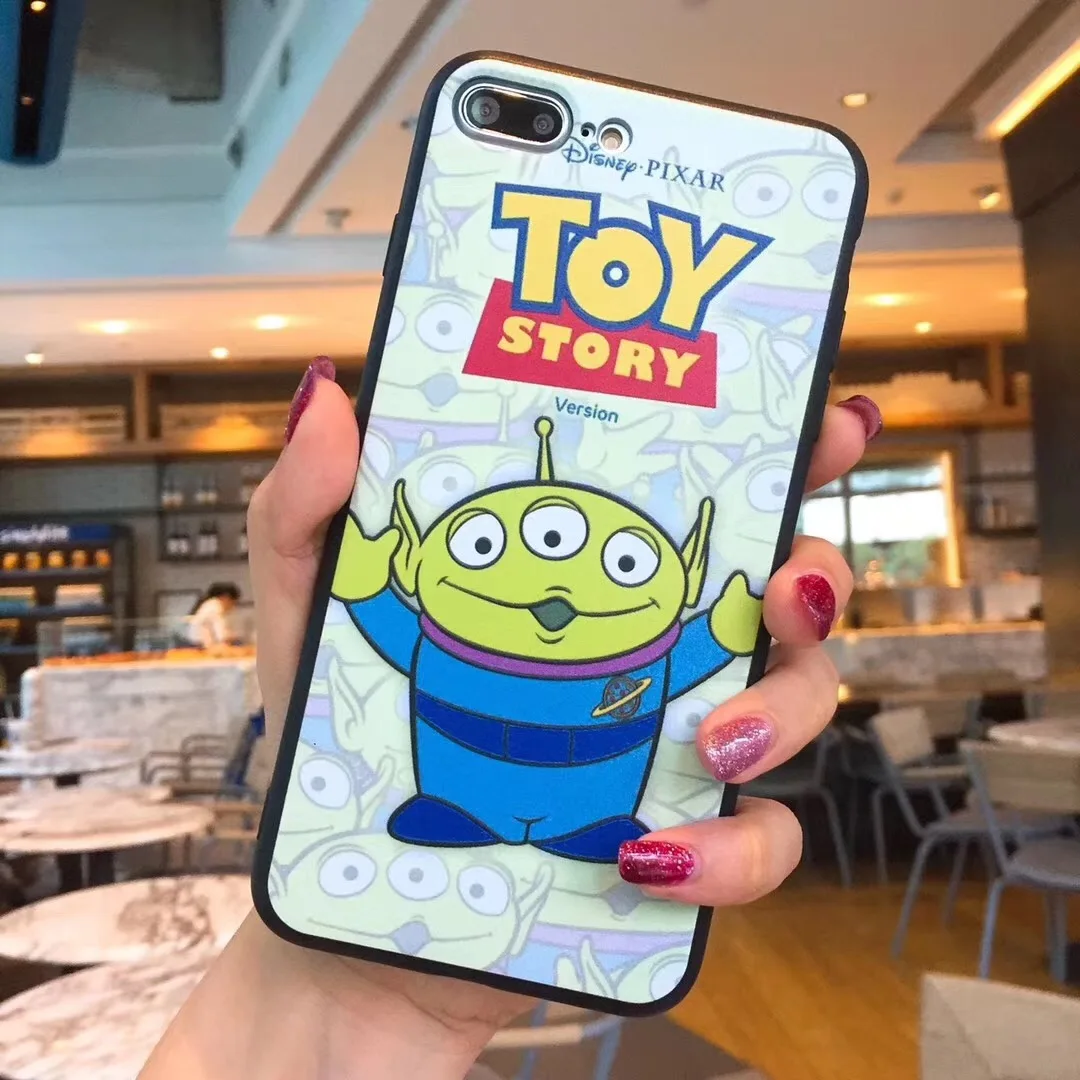 Cute Cartoon Stitch toy story Soft silicone cover for apple iphone X XS Max Xr 7 8 6 s Plus Three-eyed alien Phone Case Coque |