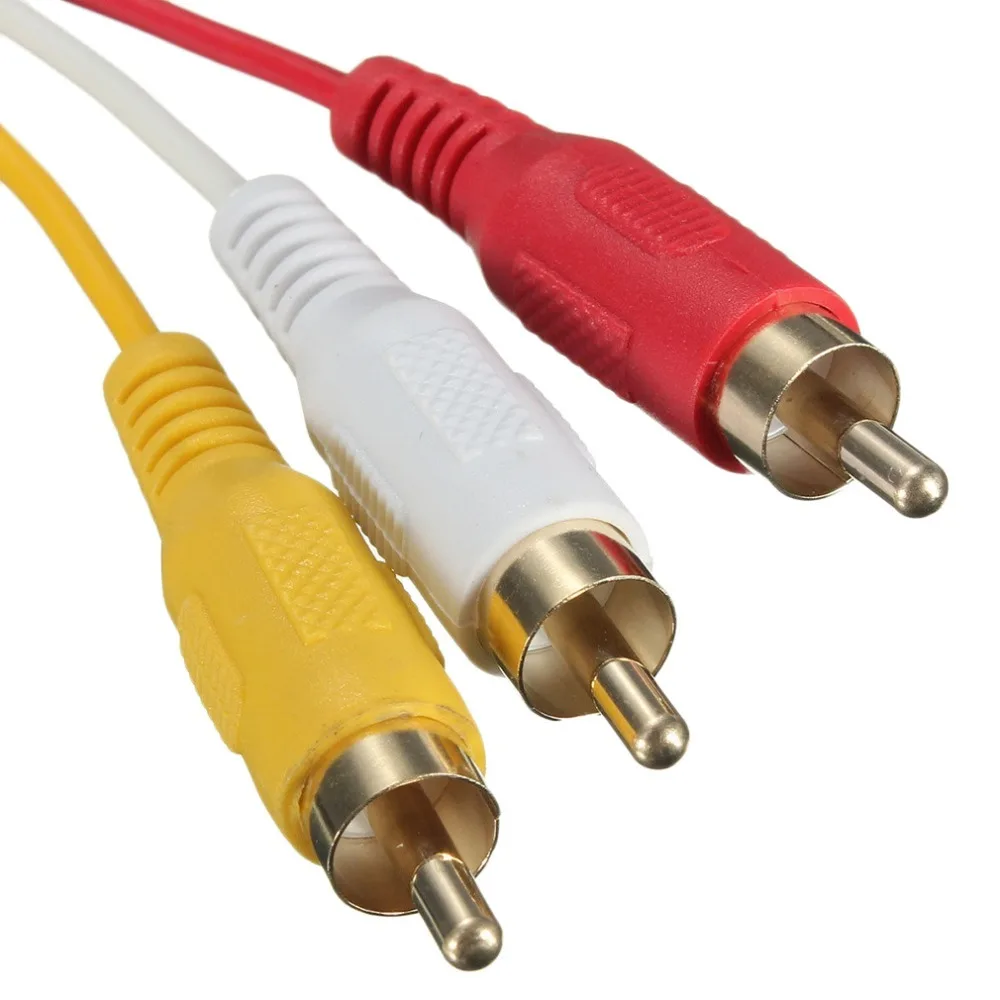 5 футов 1080P HDTV HDMI штекер 3 RCA Аудио Видео AV кабель адаптер конвертер Разъем