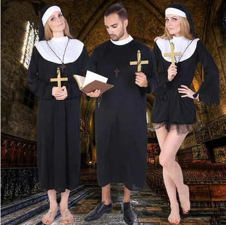 2016 высококачественные черные классические костюмы свящника для взрослых Иисус