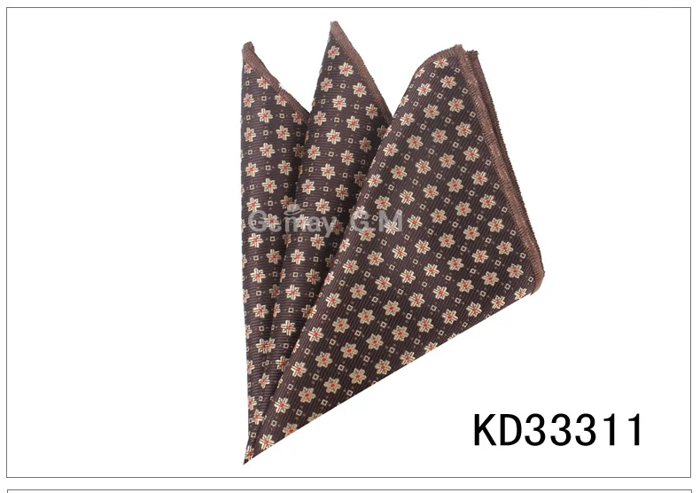 KD33311 Пейсли Карманный квадратный цветочный платок для костюмов 25 см* 25 см Hankies для мужчин и женщин Брендовые костюмы карманные мужские платки - Цвет: KD33311