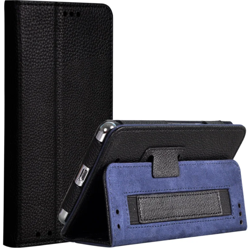 Флип чехол из искусственной кожи для HP Elite X3 книжка с магнитной подставкой и