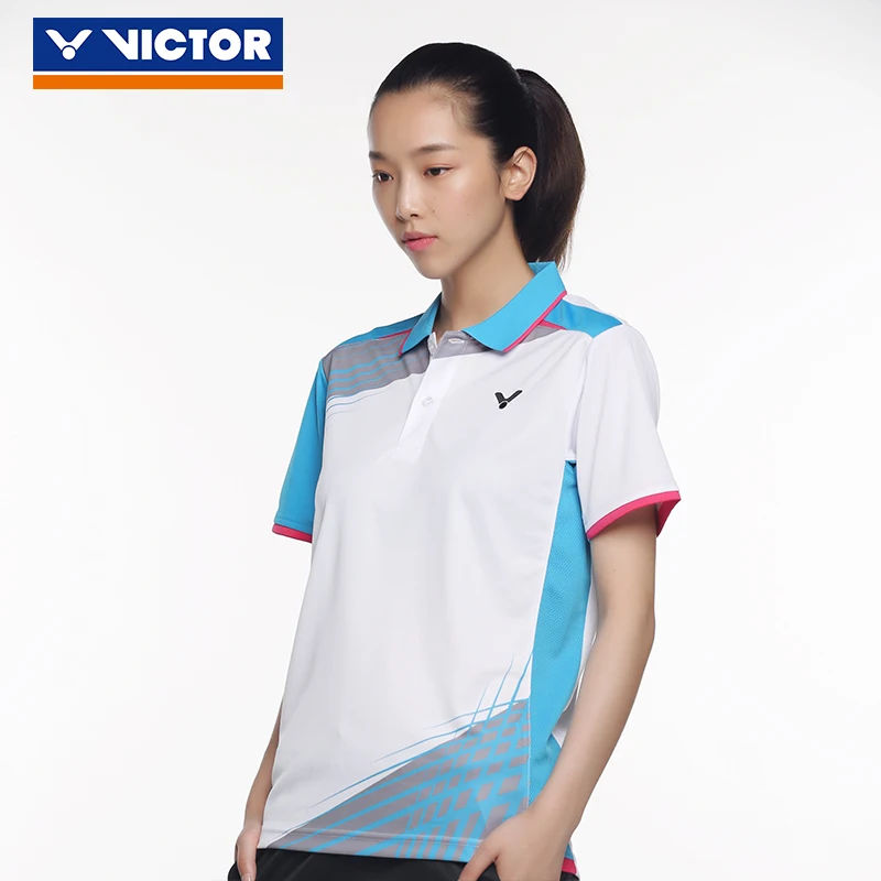 Victor Quick Dry Badminton Shirts For Ladies Short Sleeve Tennis T-shirt Women Sport Clothing Sportswear | Спорт и развлечения