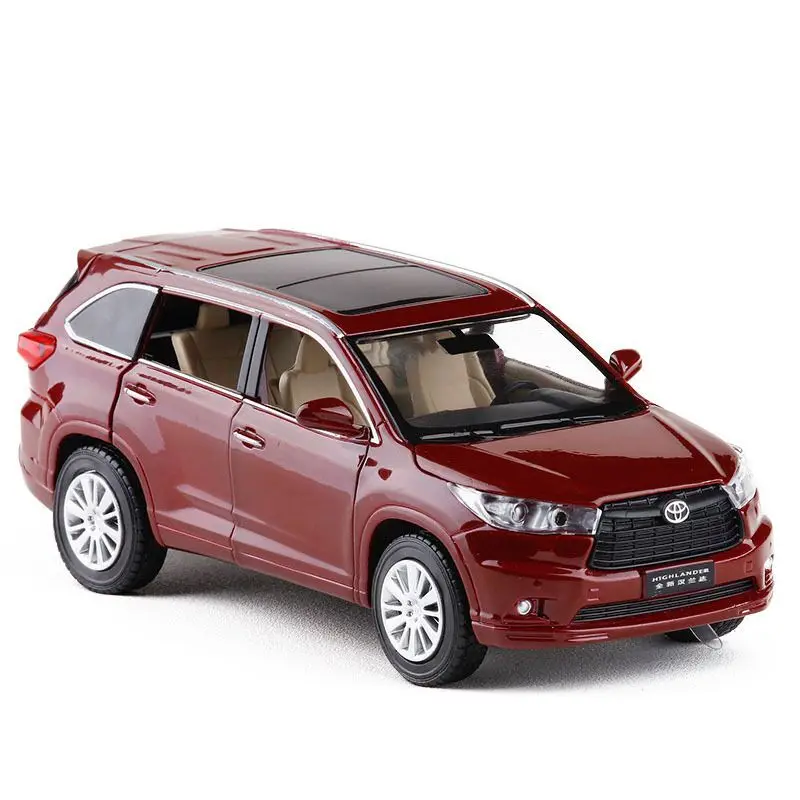 Red 1/32 сплава модель спортивный автомобиль 6 двери коллективных Diecasts Высокой Lander W/светильник& музыки тянуть обратно& Go - Цвет: Red
