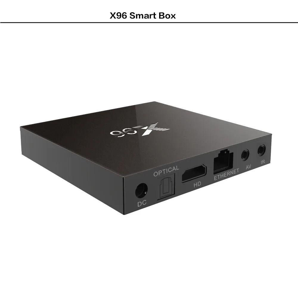 ТВ-приставка x96 Amlogic S905X на Android 6 0 4K 1 + 8 Гб 17 4 дюйма | Электроника