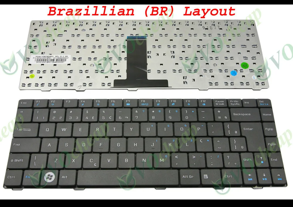 

Новая клавиатура для ноутбука Asus Philco H-buster intelбюстгальтеры Z1401 позитивная SIM 1321 Philco phn14PH24 phn14505 Бразилия BR