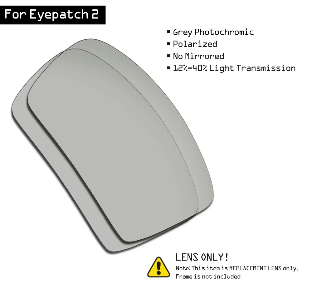 SmartVLT Поляризованные Солнцезащитные Сменные линзы для Oakley eyeпатч 2-серый