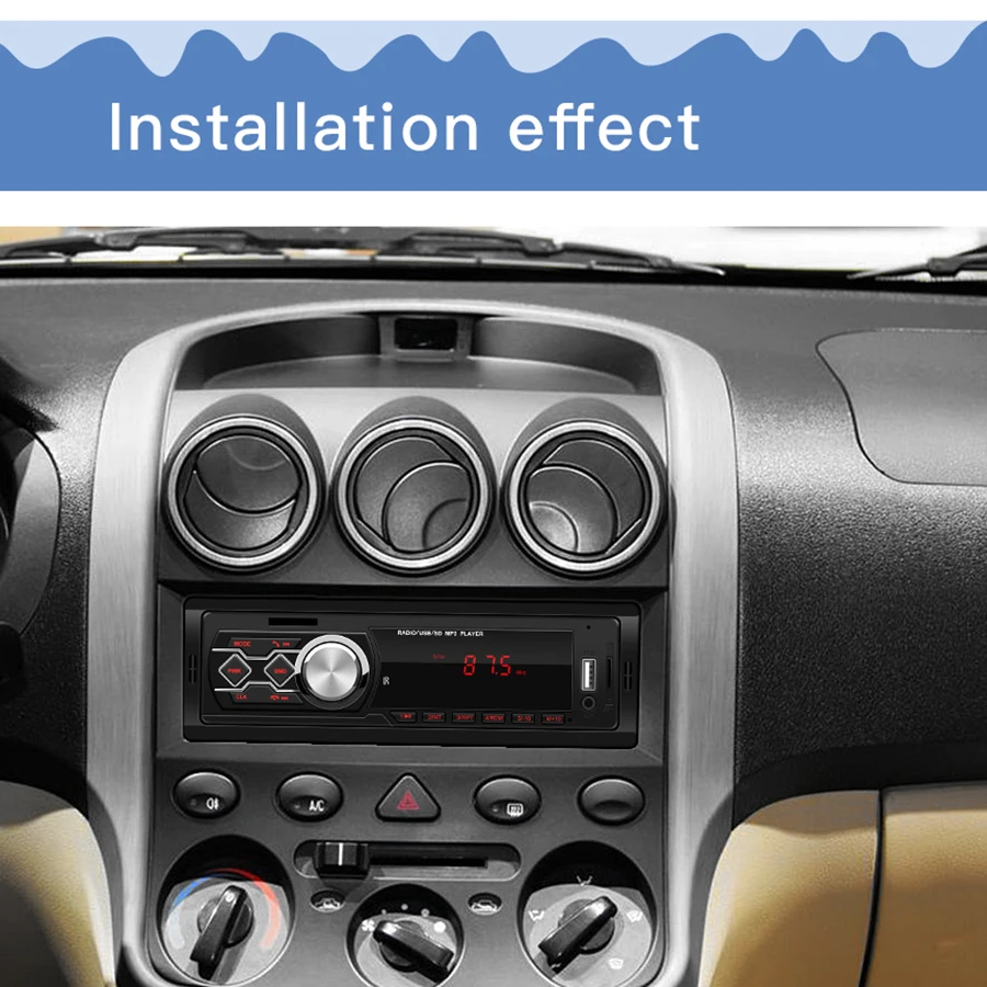 Автомагнитола 12 В автомагнитола mp3 плеер светодиодный дисплей USB AUX FM Арабская
