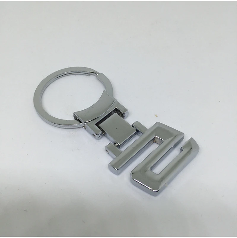 100 шт./лот брелок с логотипом автомобиля металлический в форме числа