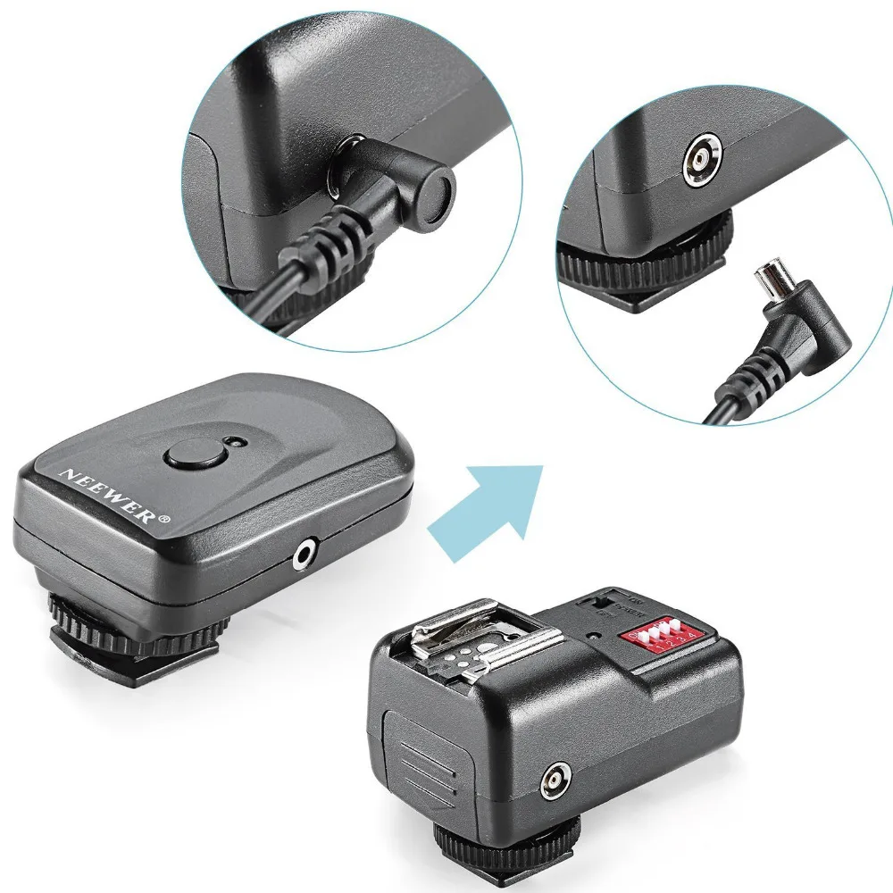 

Neewer 16 Channel Wireless Flash Trigger Set for Flash Units with Universal Hot Shoe for Canon/Nikon/Pentax/Sigma/Vivitar