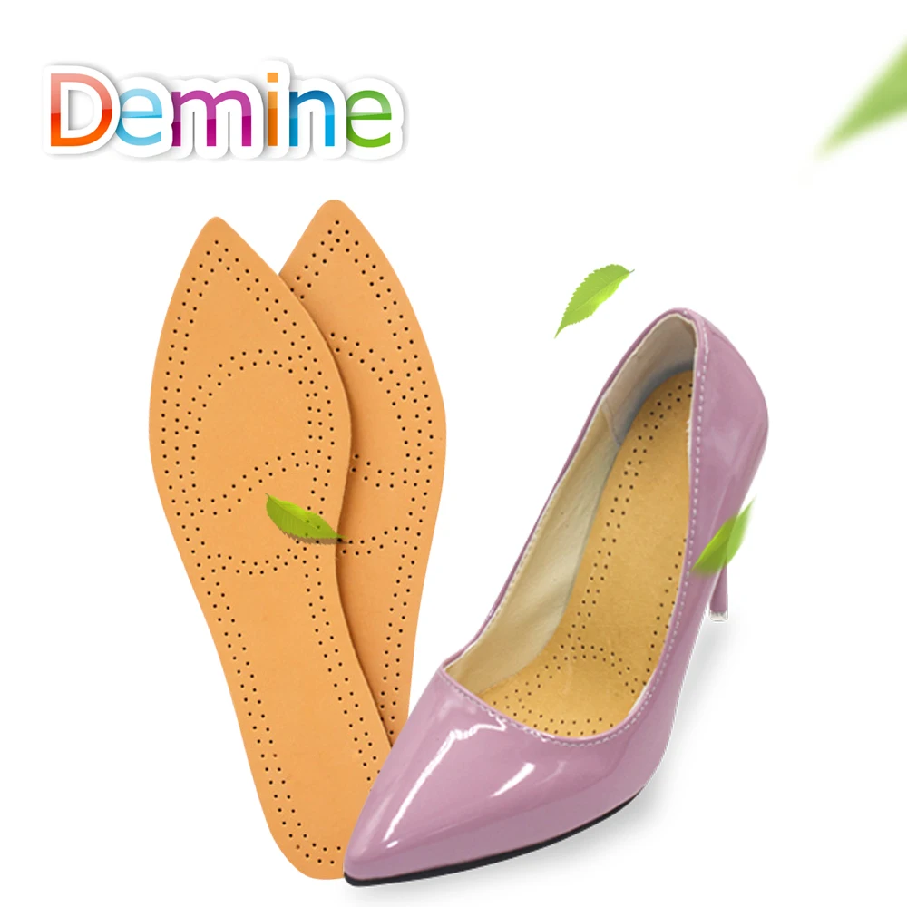 Demine женские стельки ультра тонкие дышащие латексные подушечки впитывающие пот
