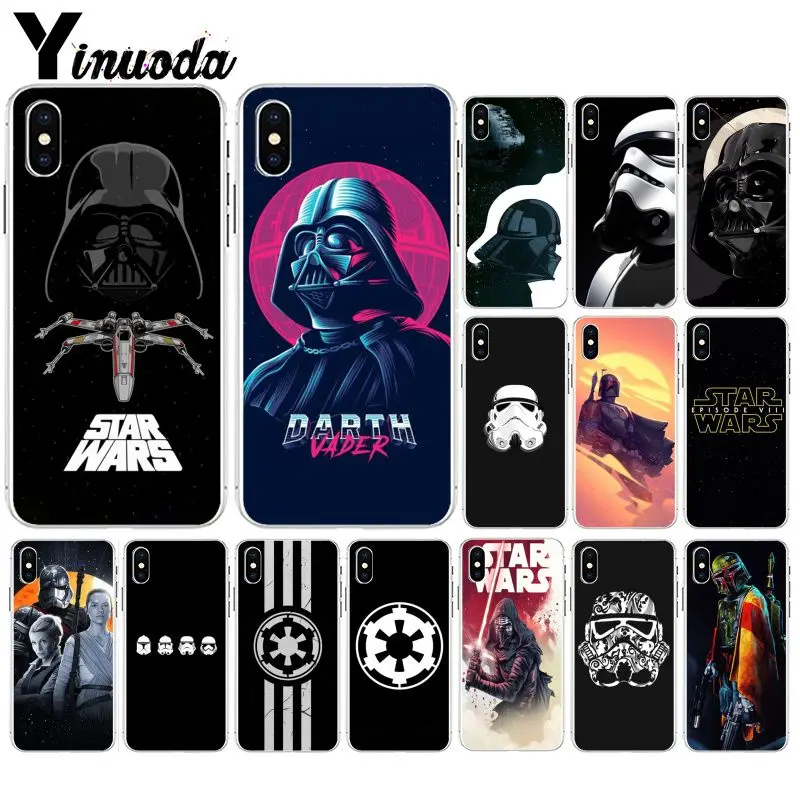 Yinuoda Звездные войны ТПУ прозрачный чехол для телефона Apple iPhone 8 7 6 6S Plus X XS MAX 5 5S SE XR
