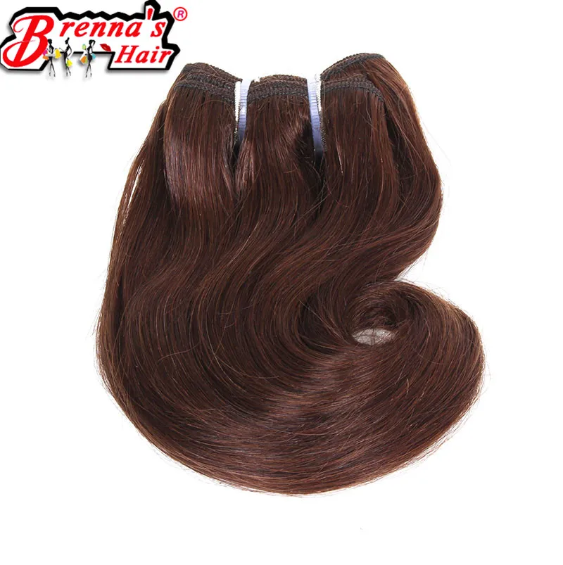 Синтетические объемные волнистые волосы 8 дюймов короткие Eunice ткачество два тона