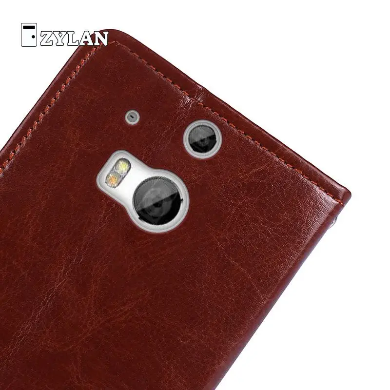 Чехол для zylan HTC One M8 роскошный кожаный чехол-бумажник откидной с подставкой и