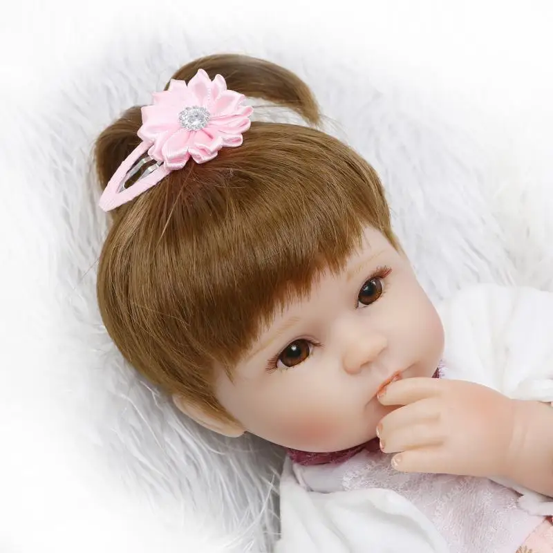 Nicery 16 18 дюймов больших размеров 40 45 см Bebe Кукла младенец Реалистичная мягкая