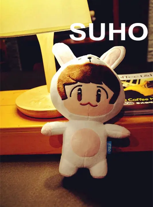 SuHo 23 см Kpop актеры EXO плюшевые куклы мягкие игрушки милые Chanyeol/SE HUN/KAI/D.O. /SUHO/BAEK HYUN Популярная Корейская певица для фанатов EXO-K - Цвет: SuHo