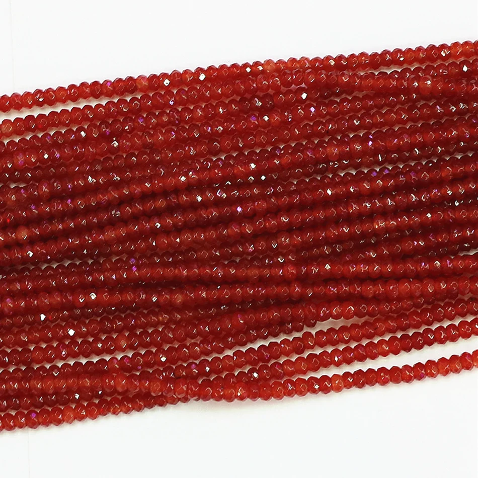 Модный красный агат Сердолик из натурального камня оникс 2*4 мм граненый abacus rondelle
