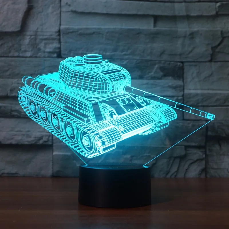 Настольные 3d лампы для гостиной трактора экскаватора бульдозера прицепа
