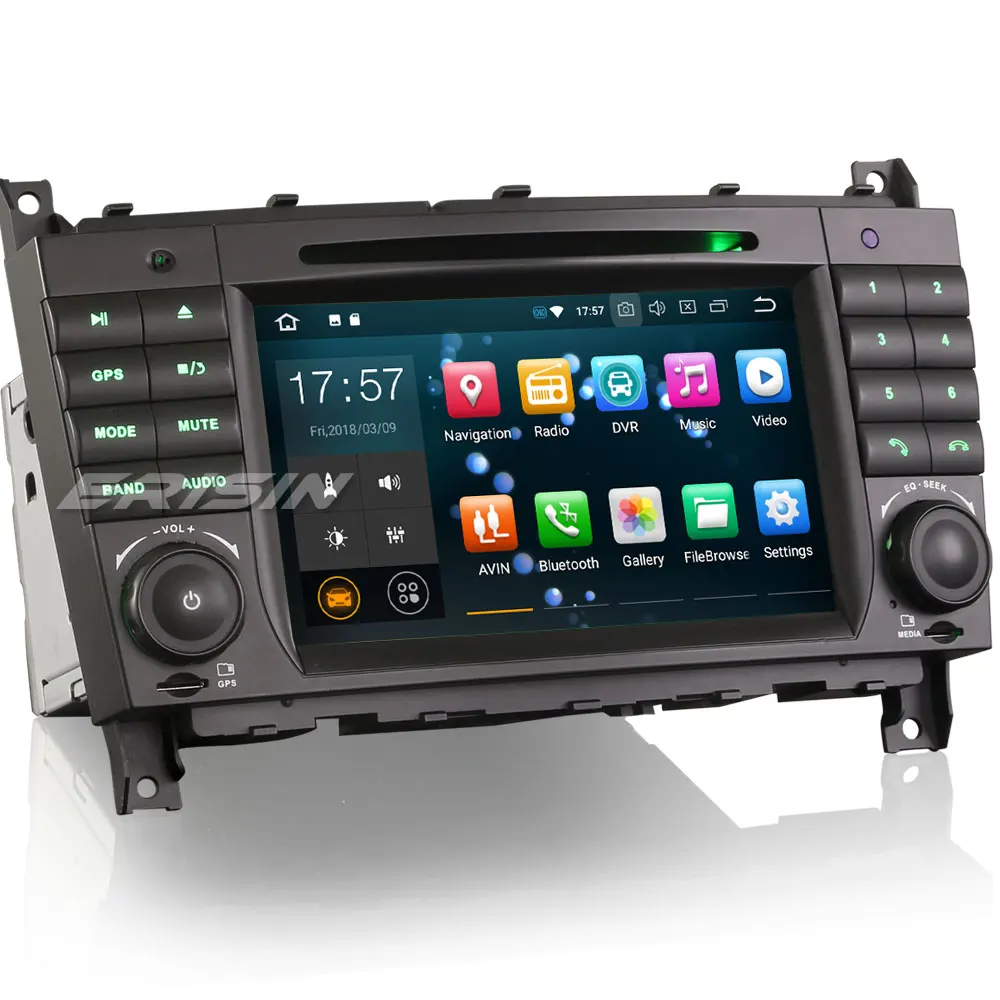 Erisin ES7869C 7-дюймовый автомобильный dvd плеер android 8 0 4G Оперативная память DAB OBD WI-FI 3g