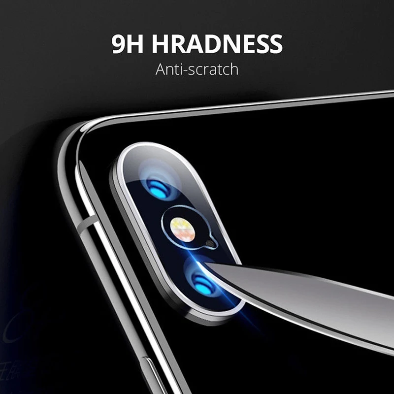 Защитное стекло для экрана iPhone XR X XS MAX 8 7 6 6s Plus объектива камеры|Защитные стёкла и