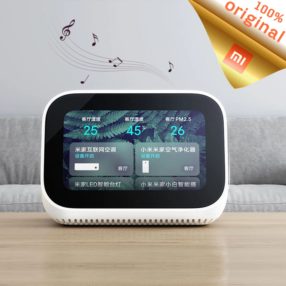 Оригинальный динамик Xiaomi AI с сенсорным экраном Bluetooth 5 0 3 97 дюймов цифровой
