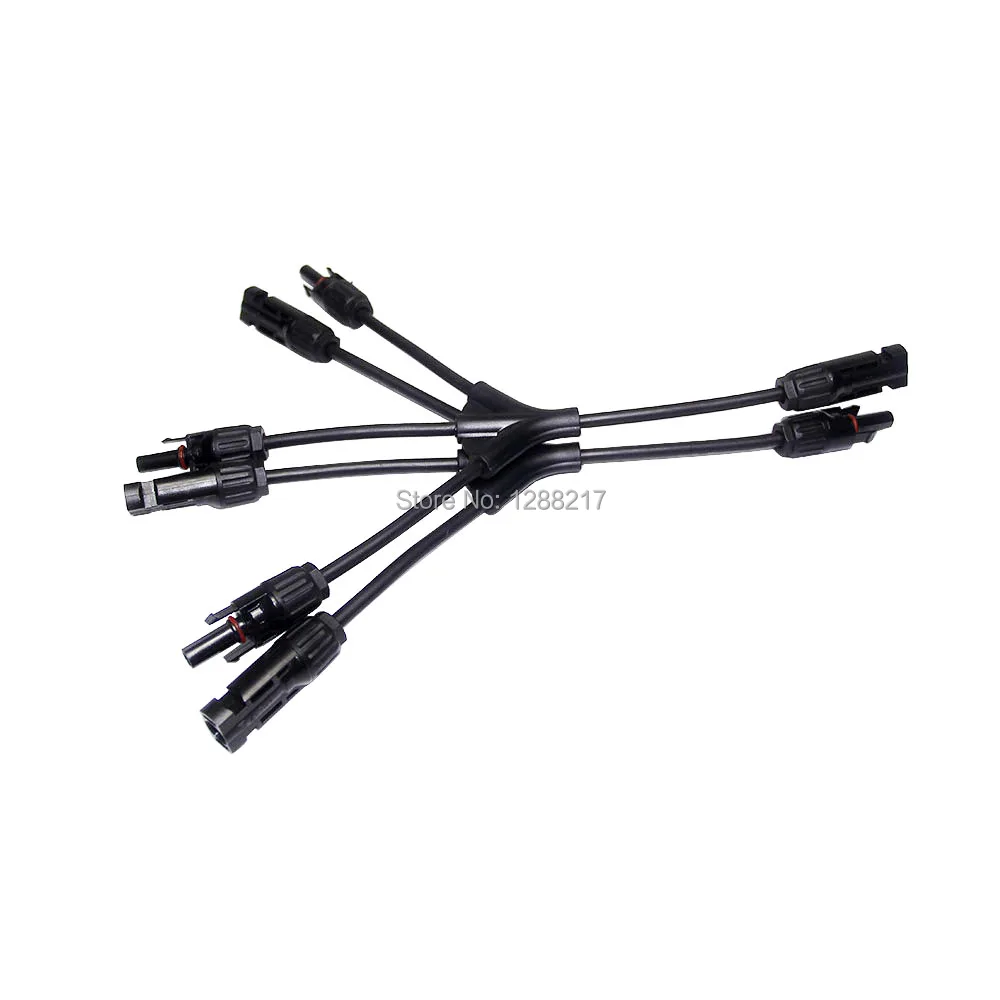 Соединитель солнечной батареи Y типа 1 на 3 пара|cable splitter|combinercombiner splitter |