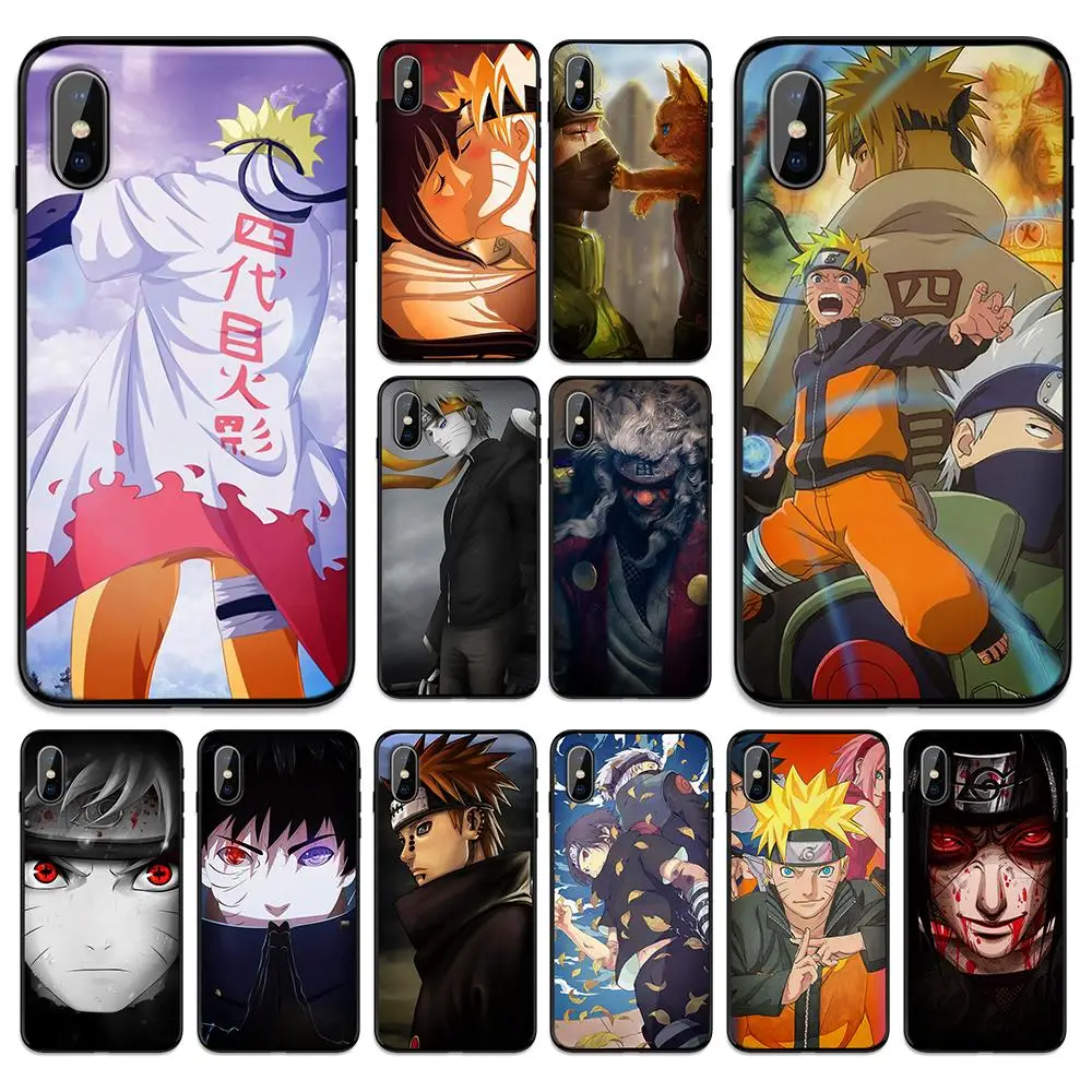 Романтическая домашняя Аниме Наруто мягкая термополиуретановая крышка чехол