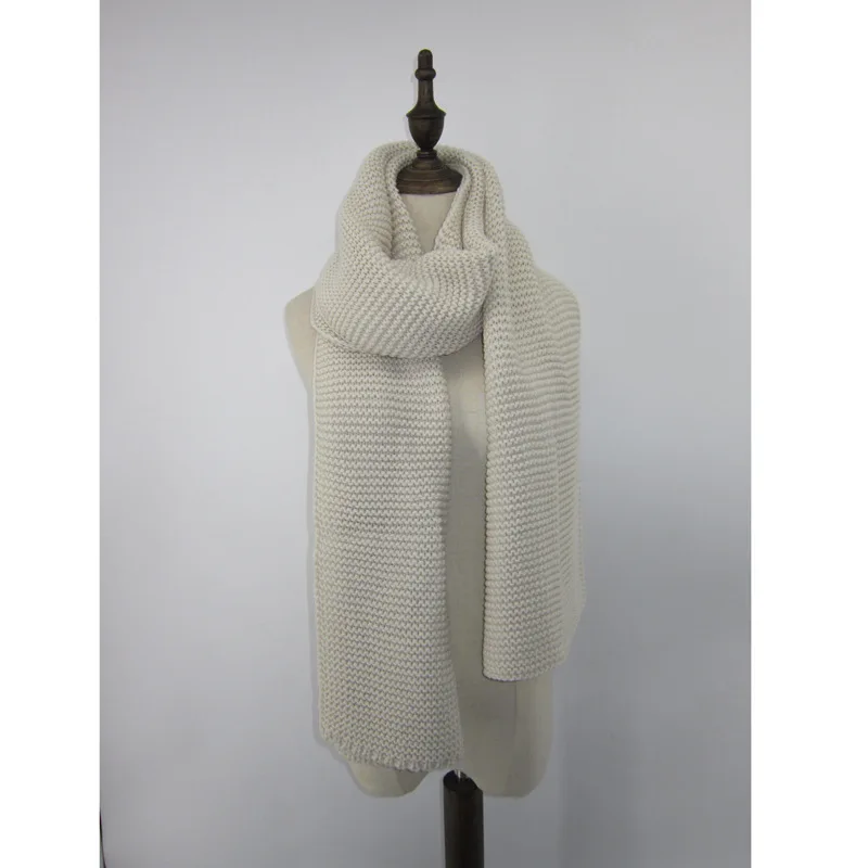 2017 Теплый ручной вязки зимние женские шарфы и обертывания красный кашемировый