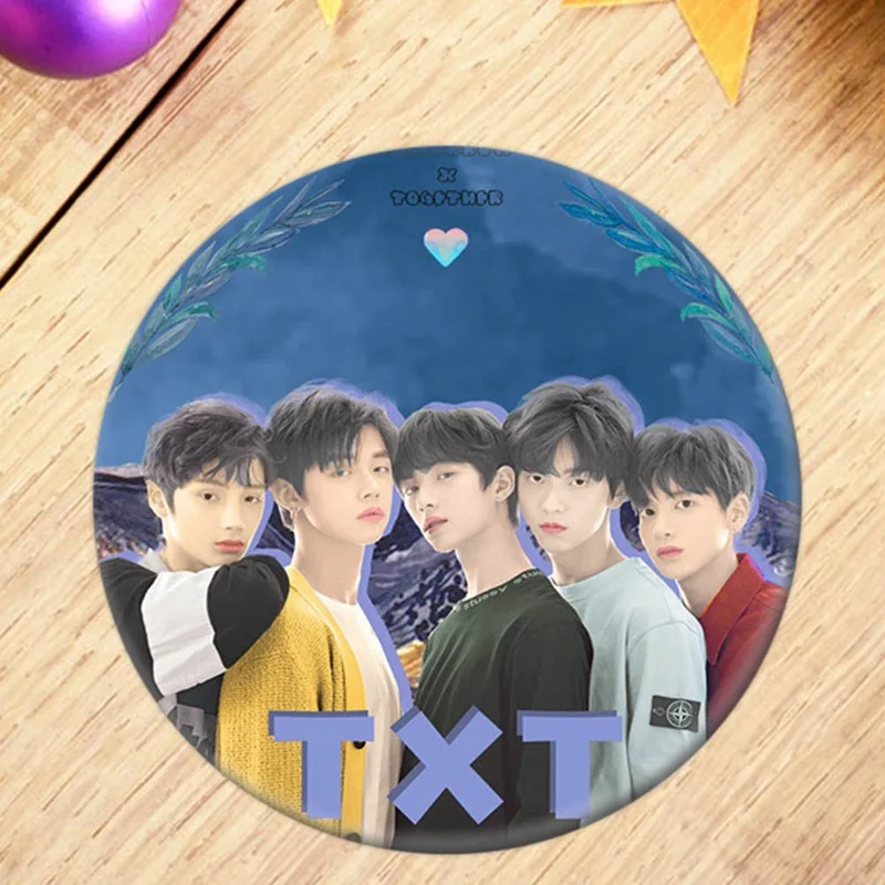 Новая мода Корейский Kpop TXT всех членов брошь, значок на булавке аксессуары для одежды шляпа украшение для рюкзака подарок