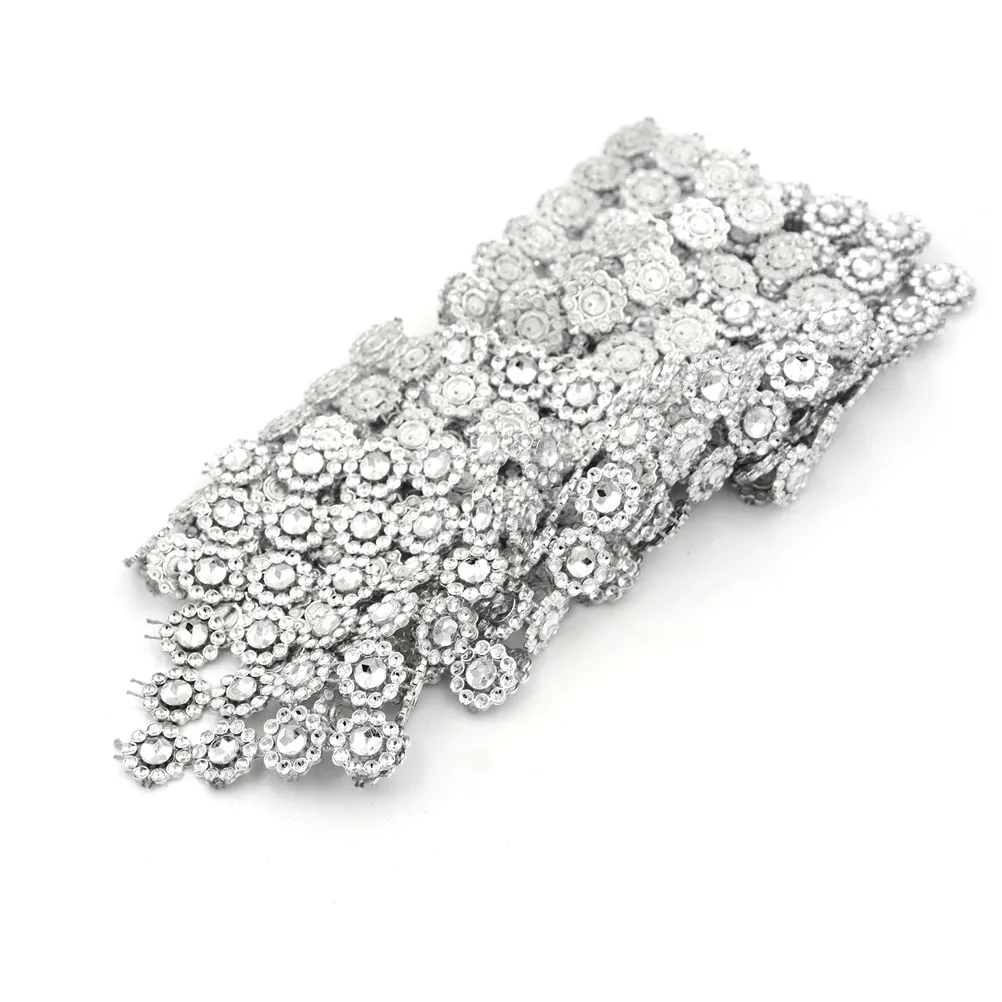 С украшением в виде кристаллов Цвет 7D сетчатой отделкой с блестящими стразами и