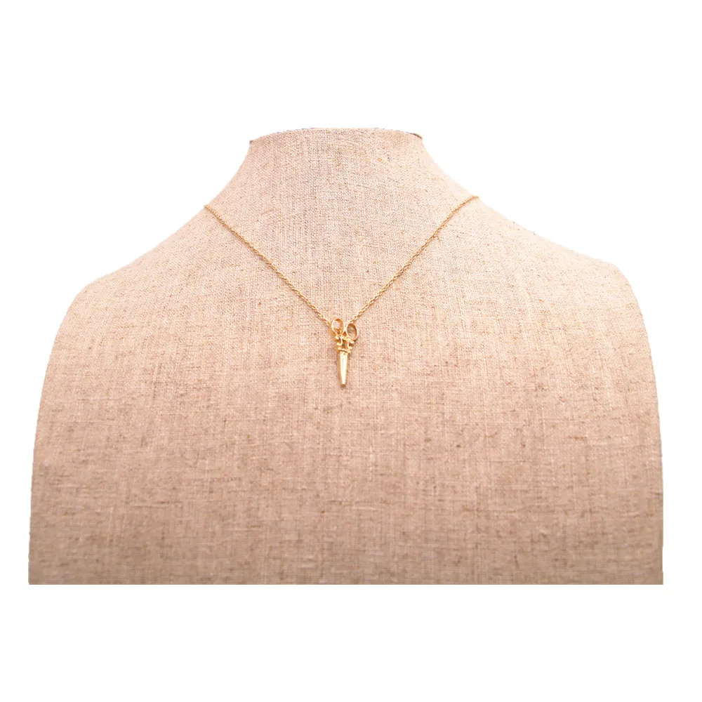 

European fashion scissors pendant necklace for women