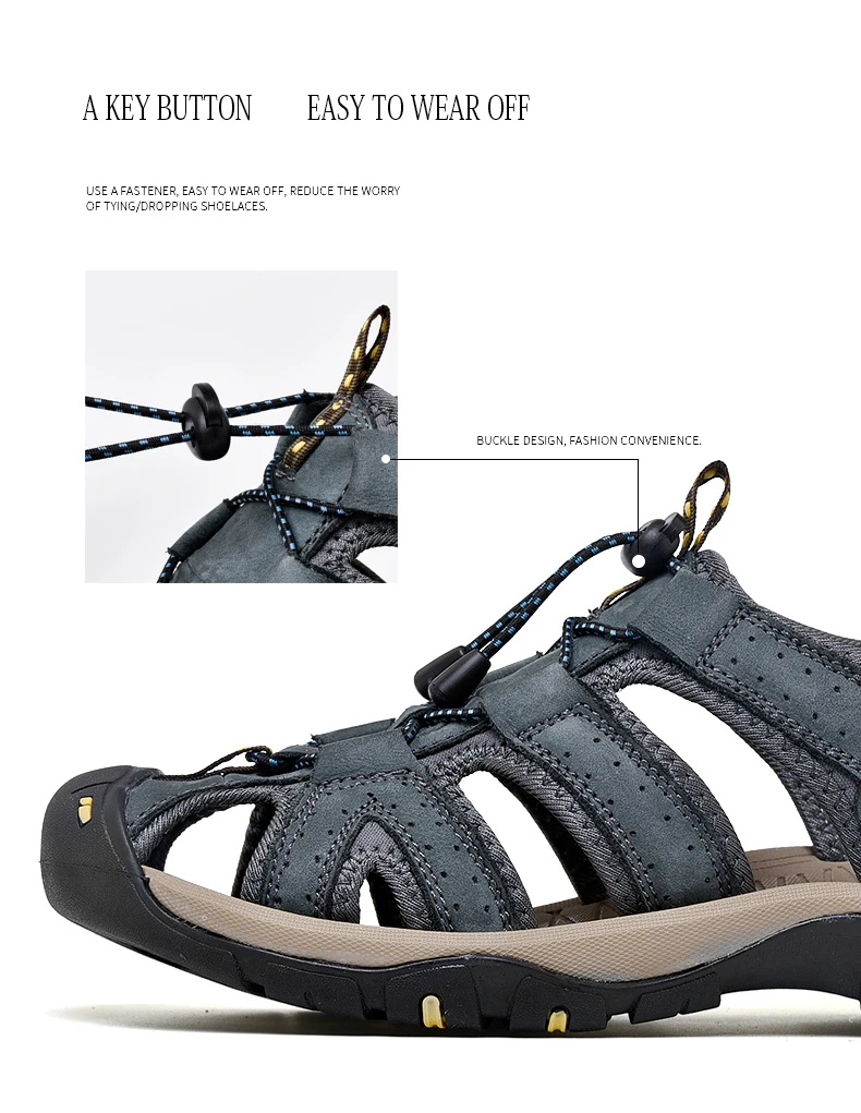 Мужские Пляжные и уличные Сандалии Летняя уличная удобная спортивная обувь