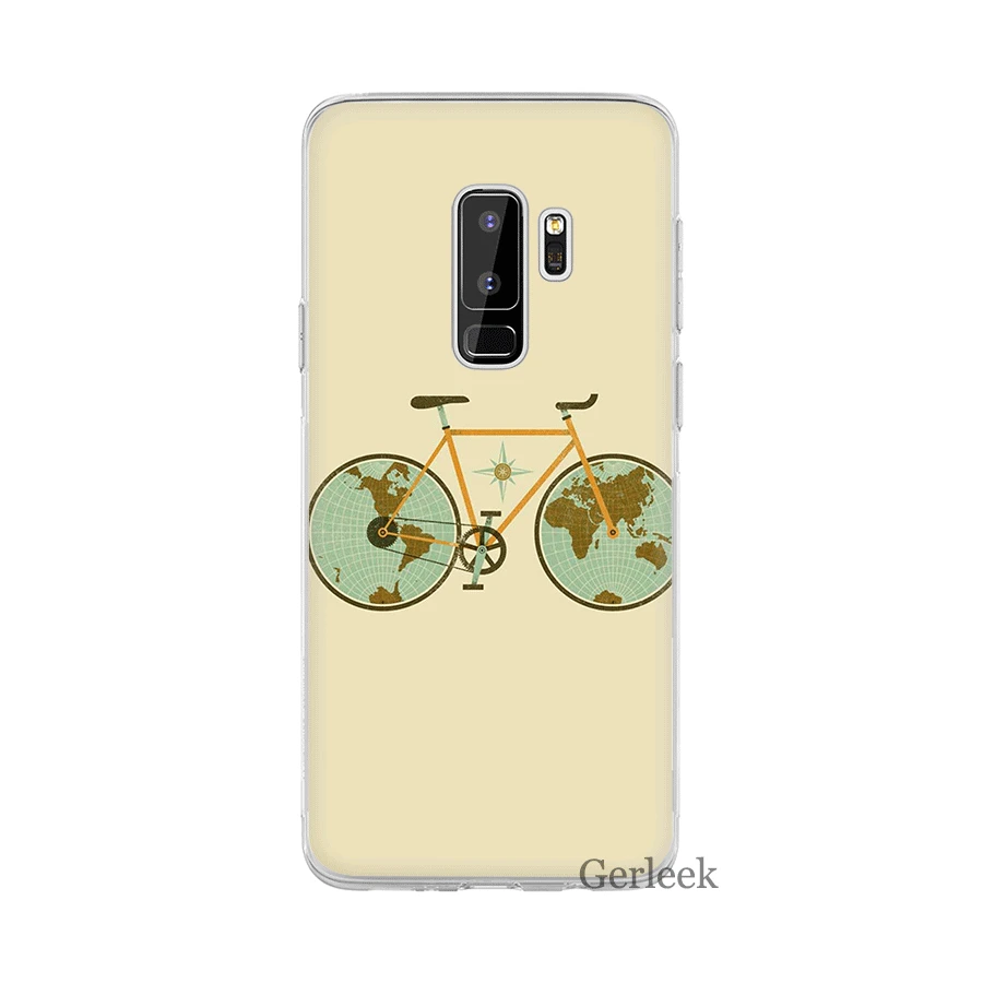 Desxz велосипед в полоску чехол для Samsung Galaxy J1 J2 J3 J5 J7 J6 Prime Защитная