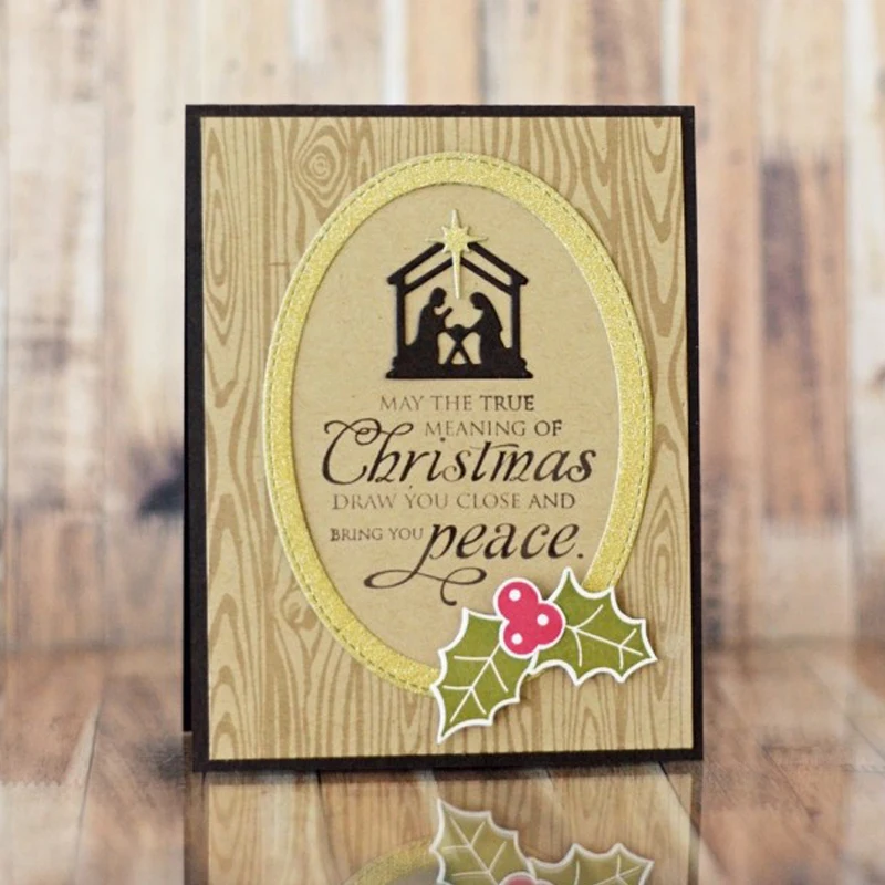 Рождество/Иисус рождения металлические режущие штампы трафареты для DIY бумажные