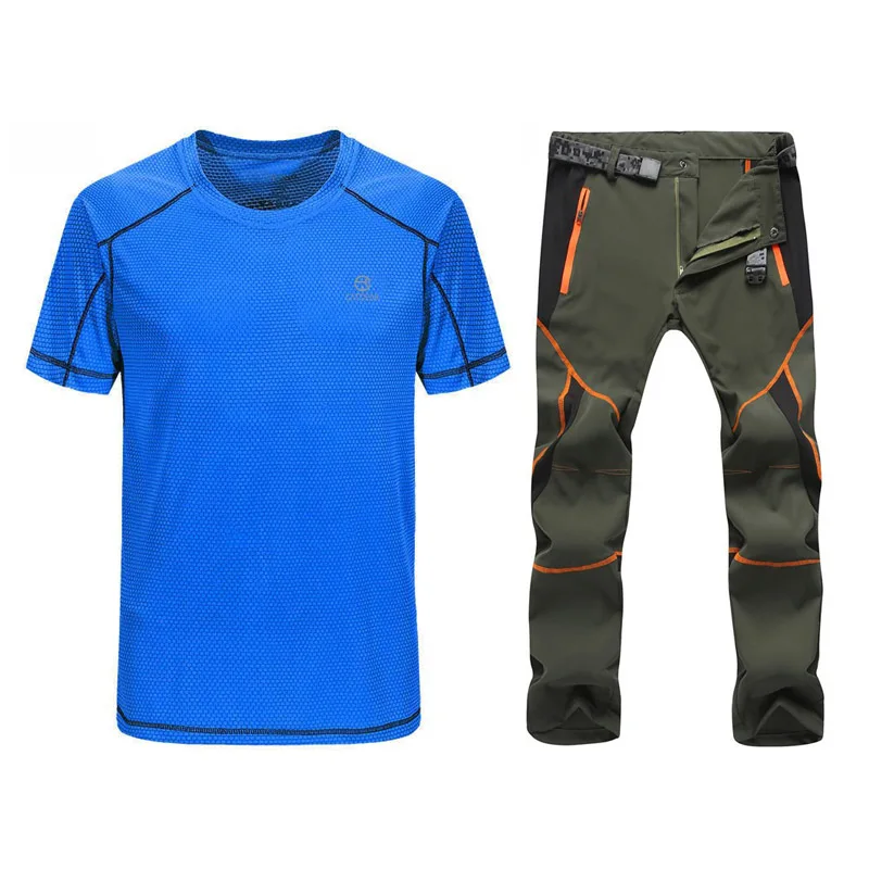 Мужская спортивная одежда быстросохнущая дышащая для бега фитнеса бадминтона