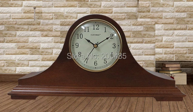 Napoleon hat wooden antique mantle table clock with westminster chime desk | Дом и сад