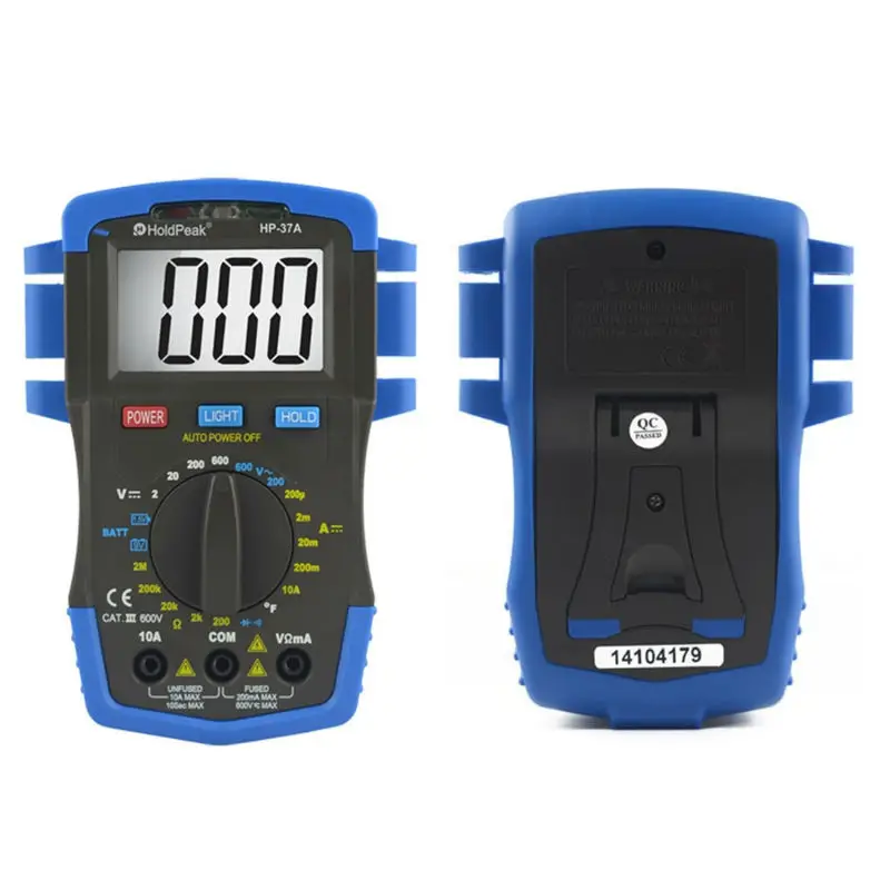 Цифровой мини мультиметр HoldPeak измеритель переменного и постоянного тока с
