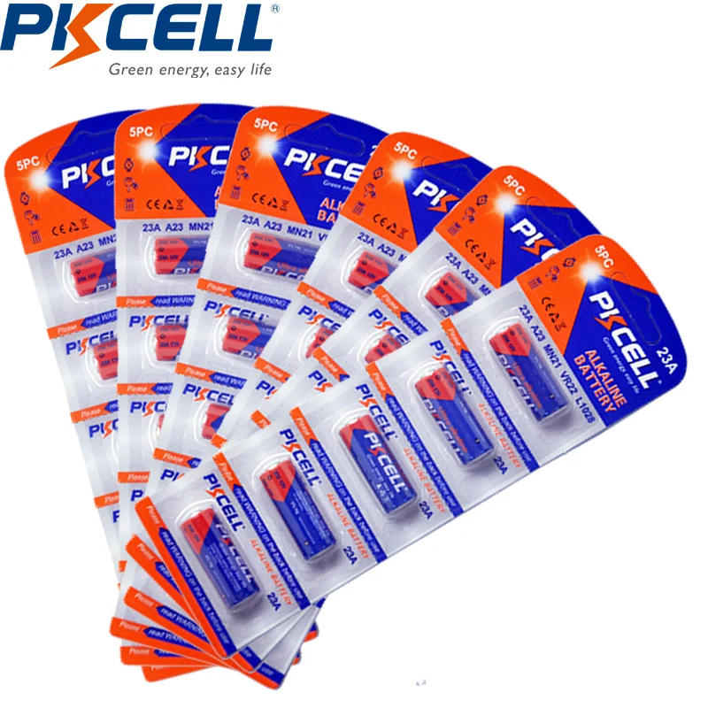 30 шт. щелочные Батарея 12V 23A 23GA 21/23 E23A EL12 MN21 MS21 V23GA L1028 RV08 GP23A K23A для пульт