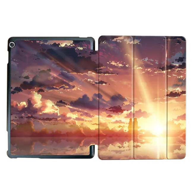 Чехол MTT Anime Sky для медиа-планшета M3 Lite 10, тонкий умный чехол из искусственной кожи, чехол для huawei Mediapad M3 Lite 10,1 ''BAH-W09 BAH-AL00 - Цвет: WH015