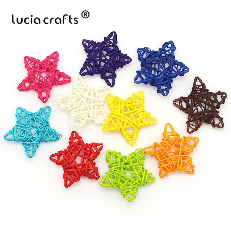 Lucia crafts 5 шт/10 шт 6 см ротанговый шар Сепак такрау Рождество/День рождения Свадебная вечеринка орнамент DIY подарки Декор поставки M0701